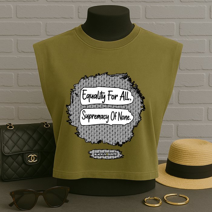 Equality For All Supremacy Of None Garment-Dyed Women's Muscle Tee
