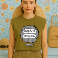 Equality For All Supremacy Of None Garment-Dyed Women's Muscle Tee