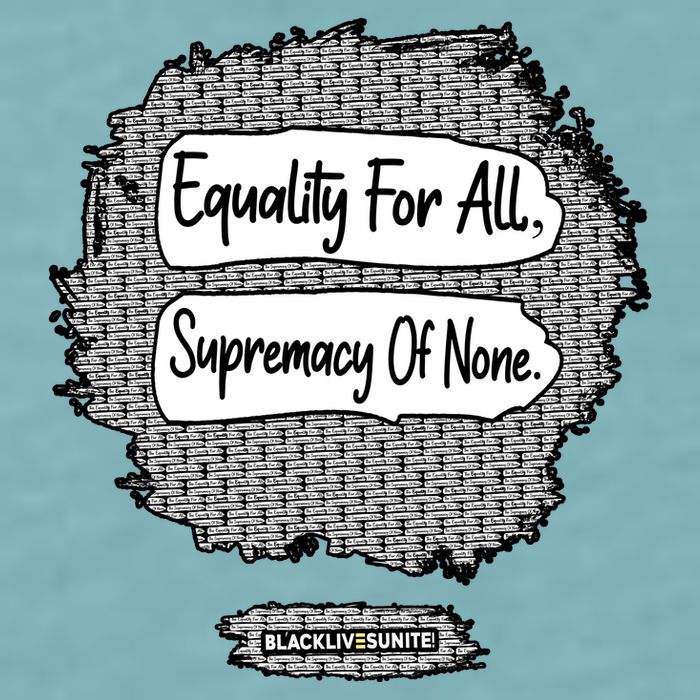 Equality For All Supremacy Of None Sueded Cloud Jersey T-Shirt
