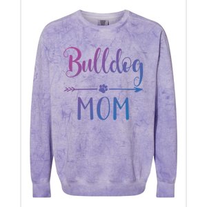 English French American Bulldog Mom Gift Colorblast Crewneck Sweatshirt