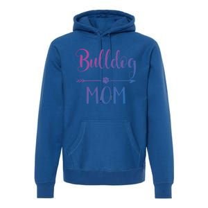 English French American Bulldog Mom Gift Premium Hoodie