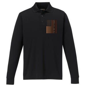 Equality For All Black History Month Pride Melanin Performance Long Sleeve Polo