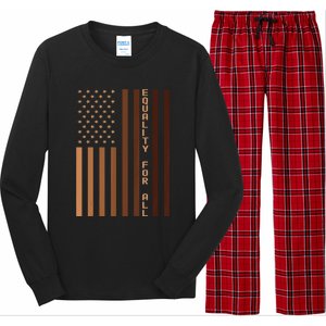 Equality For All Black History Month Pride Melanin Long Sleeve Pajama Set