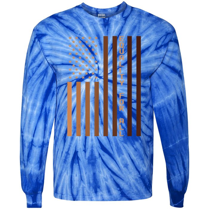 Equality For All Black History Month Pride Melanin Tie-Dye Long Sleeve Shirt