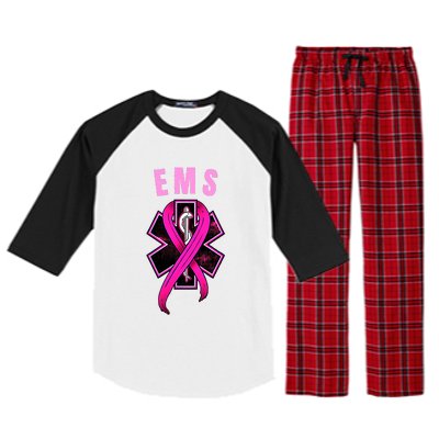 EMS For A Cure Breast Cancer Awareness Raglan Sleeve Pajama Set