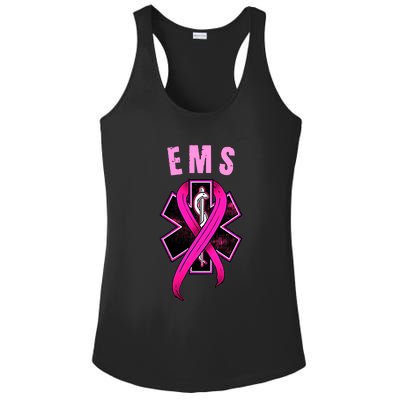 EMS For A Cure Breast Cancer Awareness Ladies PosiCharge Competitor Racerback Tank