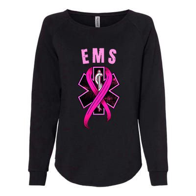 EMS For A Cure Breast Cancer Awareness Womens California Wash Sweatshirt