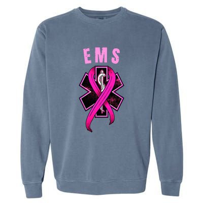 EMS For A Cure Breast Cancer Awareness Garment-Dyed Sweatshirt