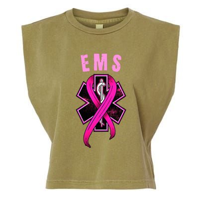 EMS For A Cure Breast Cancer Awareness Garment-Dyed Women's Muscle Tee