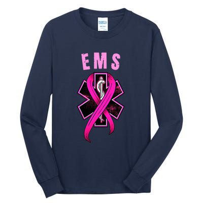 EMS For A Cure Breast Cancer Awareness Tall Long Sleeve T-Shirt