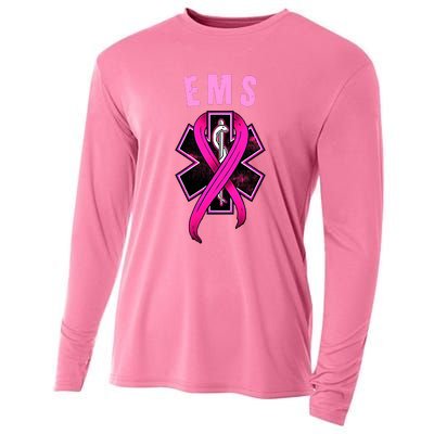 EMS For A Cure Breast Cancer Awareness Cooling Performance Long Sleeve Crew