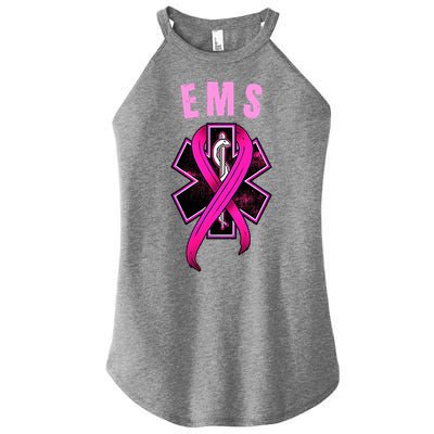 EMS For A Cure Breast Cancer Awareness Women's Perfect Tri Rocker Tank