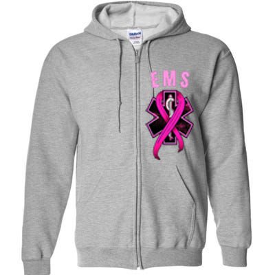 EMS For A Cure Breast Cancer Awareness Full Zip Hoodie