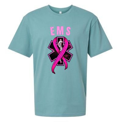 EMS For A Cure Breast Cancer Awareness Sueded Cloud Jersey T-Shirt