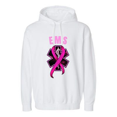 EMS For A Cure Breast Cancer Awareness Garment-Dyed Fleece Hoodie