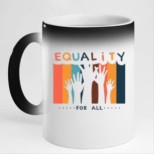 Equality For All 11oz Black Color Changing Mug