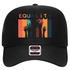 Equality For All High Crown Mesh Back Trucker Hat