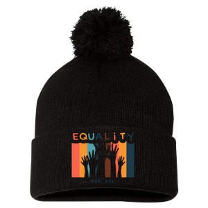 Equality For All Pom Pom 12in Knit Beanie