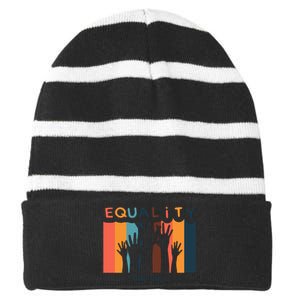 Equality For All Striped Beanie with Solid Band