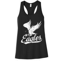 Eagles Flying Bird Inspirational Women's Racerback Tank