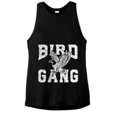 E.A.G.L..Es. F.L.Y. Bird Gang Inspirational Ladies PosiCharge Tri-Blend Wicking Tank