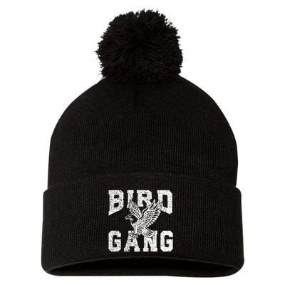 E.A.G.L..Es. F.L.Y. Bird Gang Inspirational Pom Pom 12in Knit Beanie