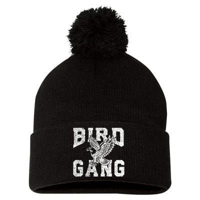 E.A.G.L..Es. F.L.Y. Bird Gang Inspirational Pom Pom 12in Knit Beanie