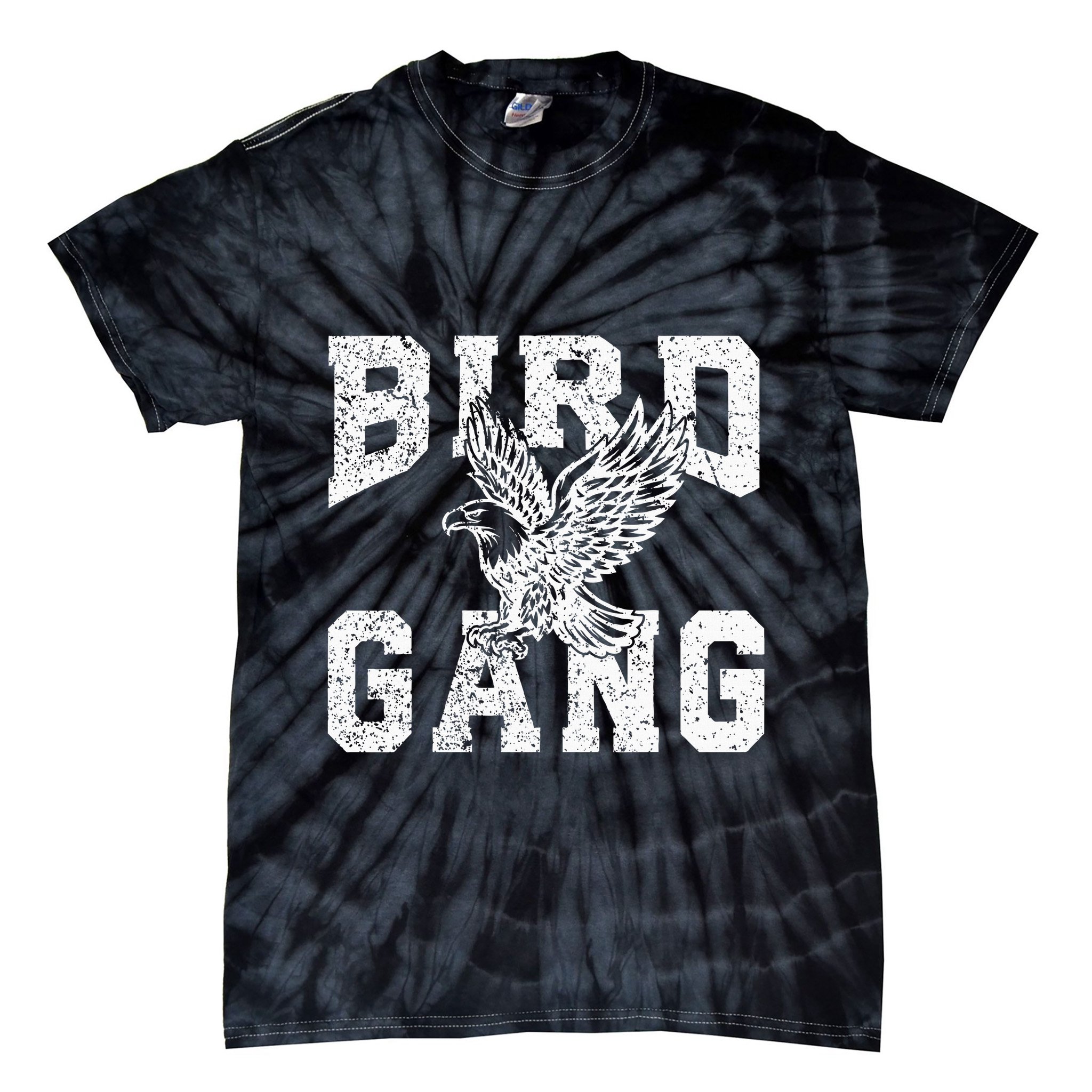 E.A.G.L..Es. F.L.Y. Bird Gang Inspirational Tie-Dye T-Shirt