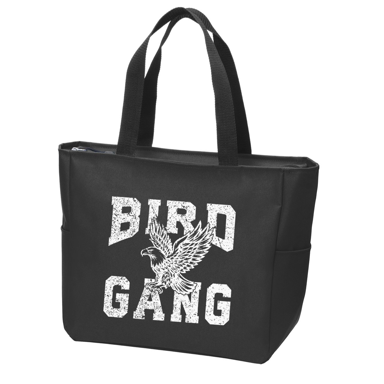 E.A.G.L..Es. F.L.Y. Bird Gang Inspirational Zip Tote Bag