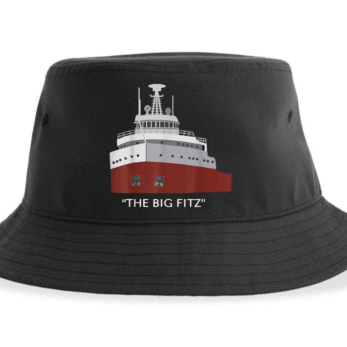 Edmund Fitzgerald Big Fitz Nautical Sustainable Bucket Hat