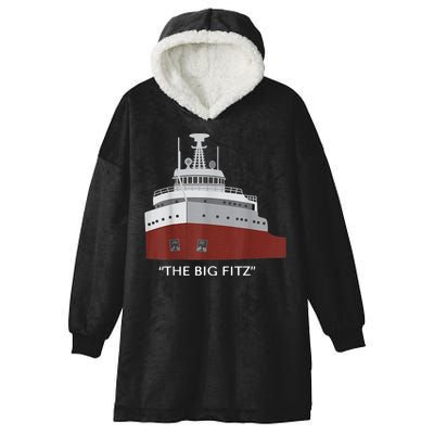 Edmund Fitzgerald Big Fitz Nautical Hooded Wearable Blanket