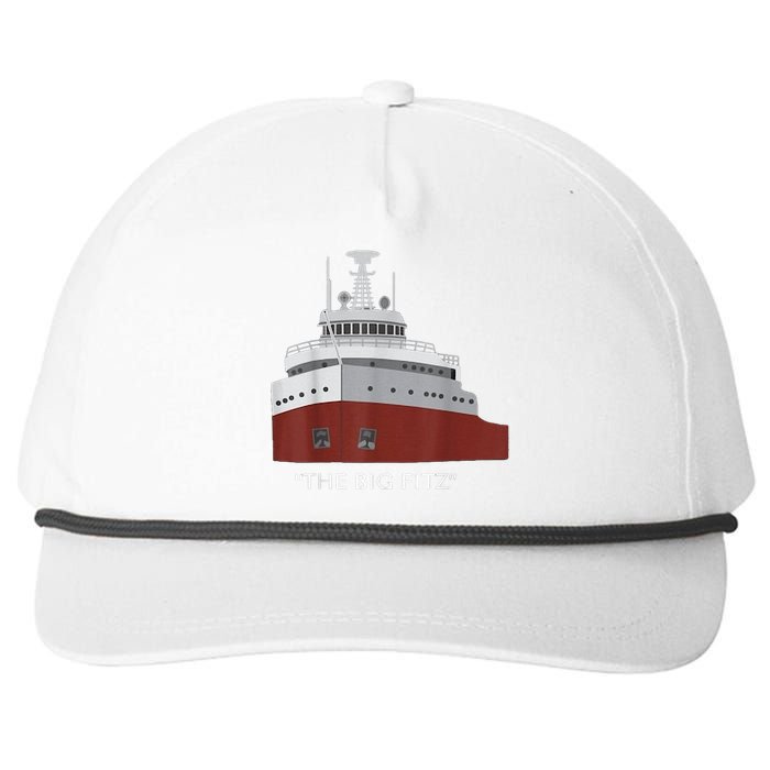 Edmund Fitzgerald Big Fitz Nautical Snapback Five-Panel Rope Hat