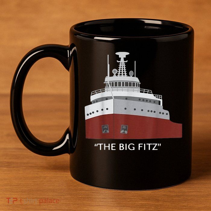 Edmund Fitzgerald Big Fitz Nautical 11oz C Handle Ceramic Mug