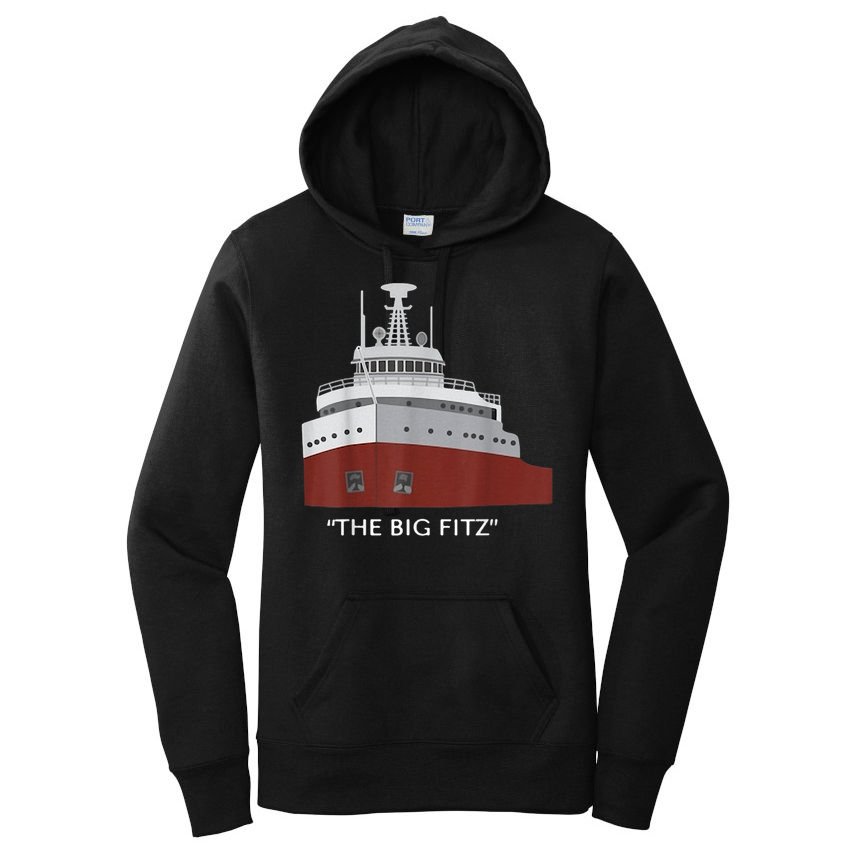 Edmund Fitzgerald Big Fitz Nautical Women's Pullover Hoodie