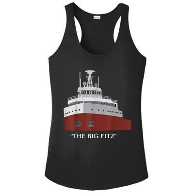 Edmund Fitzgerald Big Fitz Nautical Ladies PosiCharge Competitor Racerback Tank
