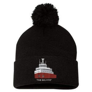 Edmund Fitzgerald Big Fitz Nautical Pom Pom 12in Knit Beanie