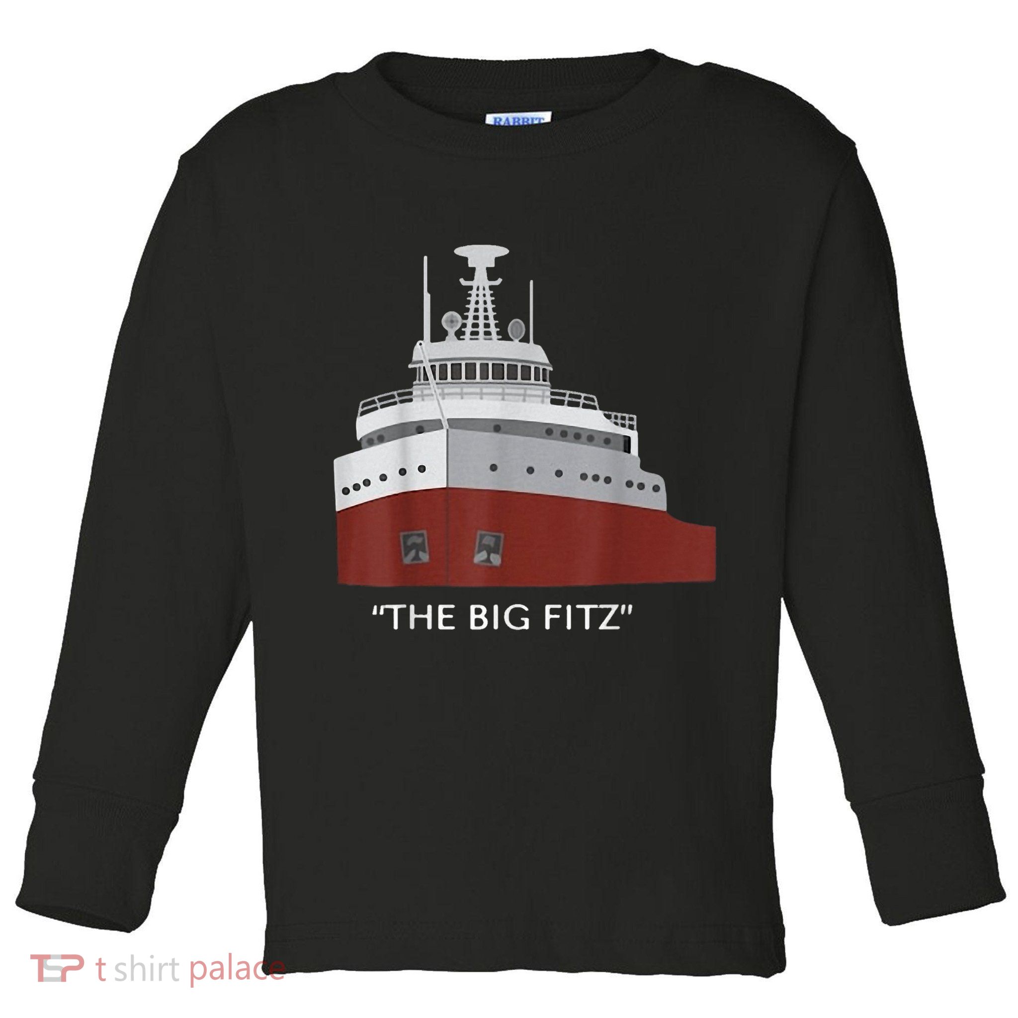 Edmund Fitzgerald Big Fitz Nautical Toddler Long Sleeve Shirt