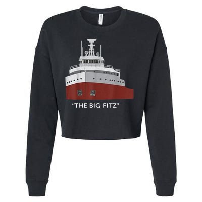 Edmund Fitzgerald Big Fitz Nautical Cropped Pullover Crew