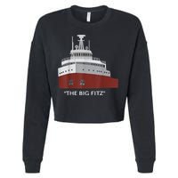 Edmund Fitzgerald Big Fitz Nautical Cropped Pullover Crew
