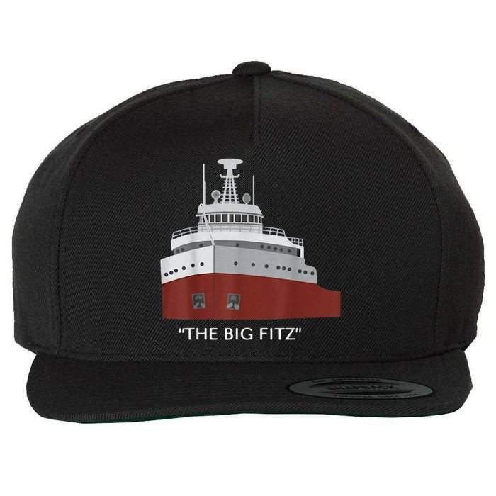 Edmund Fitzgerald Big Fitz Nautical Wool Snapback Cap