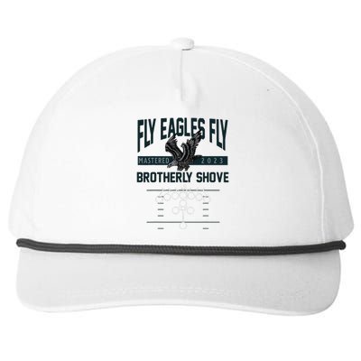 Ea.Gles F.Ly Brotherly Shove Snapback Five-Panel Rope Hat