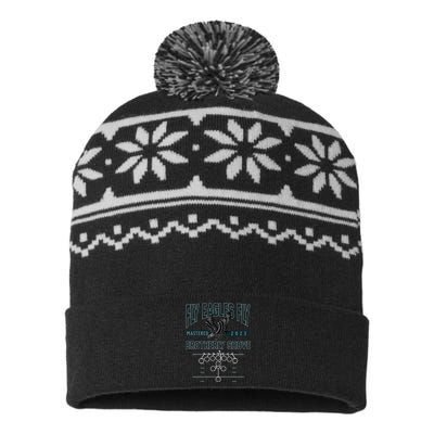 Ea.Gles F.Ly Brotherly Shove USA-Made Snowflake Beanie