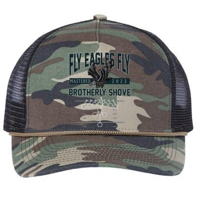 Ea.Gles F.Ly Brotherly Shove Retro Rope Trucker Hat Cap