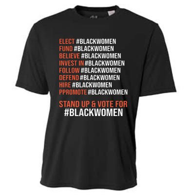 Elect Fund Believe Invest In Follow Defend Black Women Cooling Performance Crew T-Shirt