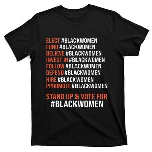 Elect Fund Believe Invest In Follow Defend Black Women T-Shirt