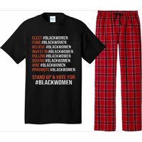 Elect Fund Believe Invest In Follow Defend Black Women Pajama Set