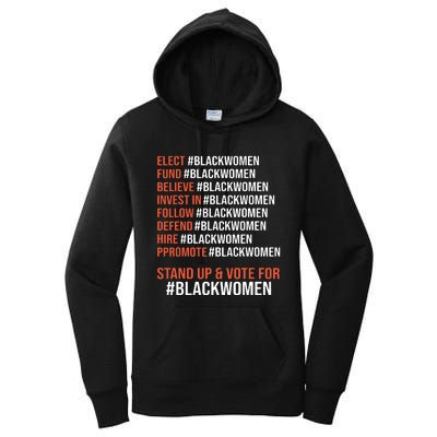 Elect Fund Believe Invest In Follow Defend Black Women Women's Pullover Hoodie