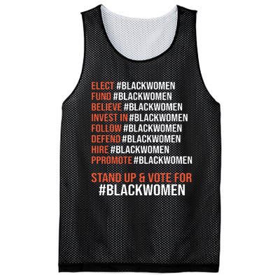 Elect Fund Believe Invest In Follow Defend Black Women Mesh Reversible Basketball Jersey Tank