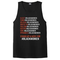 Elect Fund Believe Invest In Follow Defend Black Women PosiCharge Competitor Tank