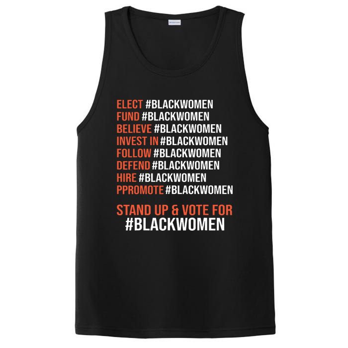 Elect Fund Believe Invest In Follow Defend Black Women PosiCharge Competitor Tank